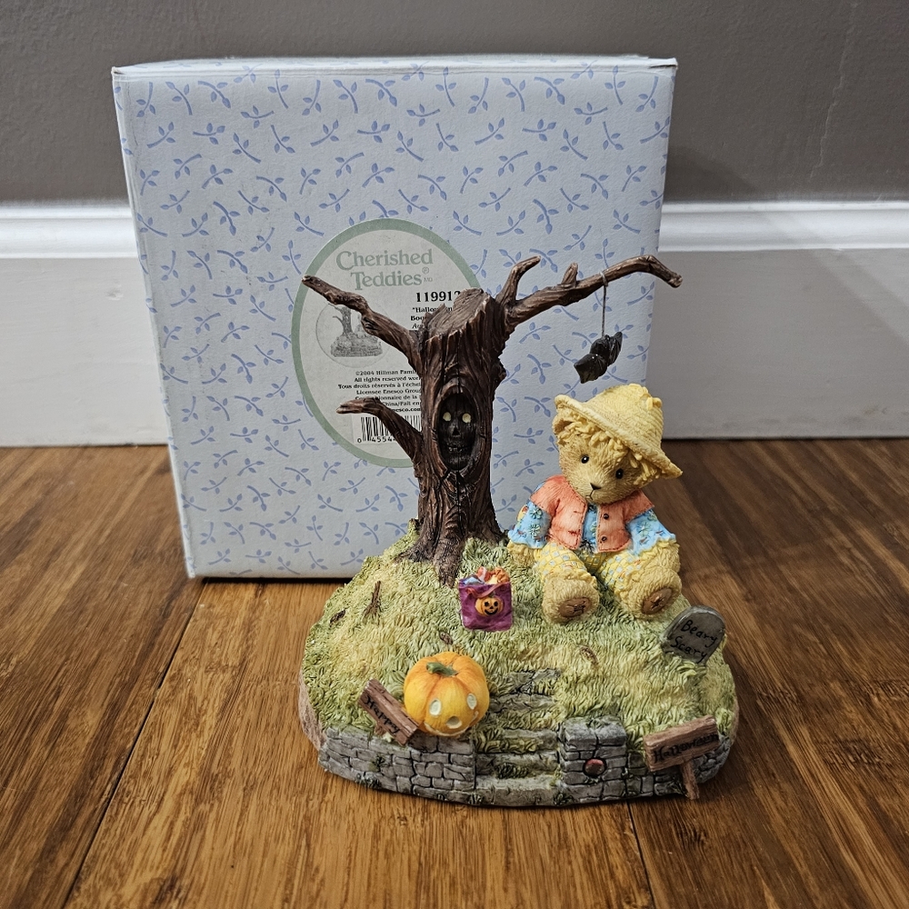 🐻 🎃2004 Cherished Teddies Halloween Figurine #119912 Avon Exclusive